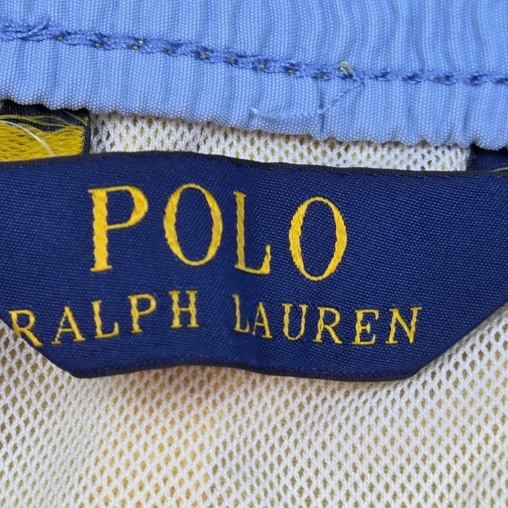 Polo Ralph Lauren Swim Trunks Mens 3XLT Mesh Lined Pony Logo Pockets Yellow Gold